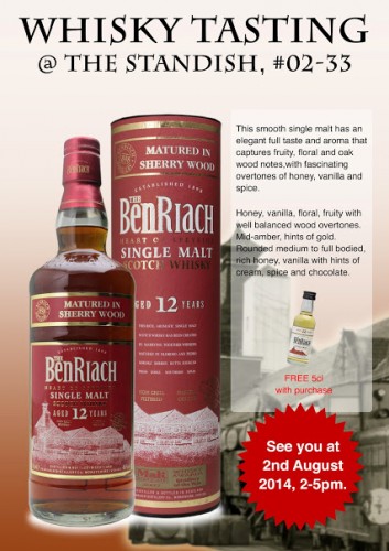 BenRiachs 12 year old Sherry Wood Tasting Event
