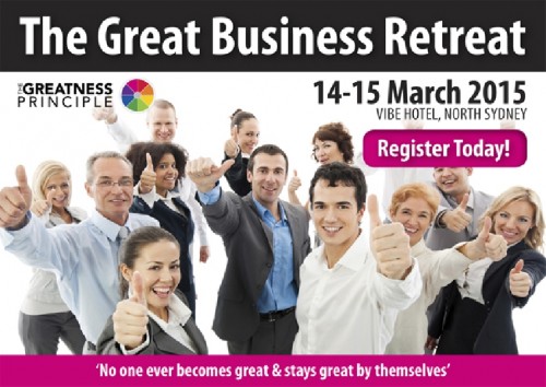 Great Business Retreat in Sydney for Business Owners, CEOs and Community Leaders