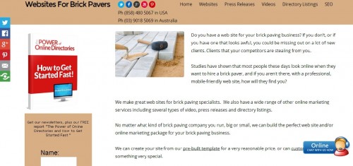 Study Reveals Shocking Lack of Online Presence for Brick Paving Companies