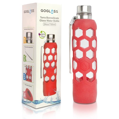 GoGlass Goes Next Generation with Borosilicate Glass Drinking Bottles Naturally BPA free