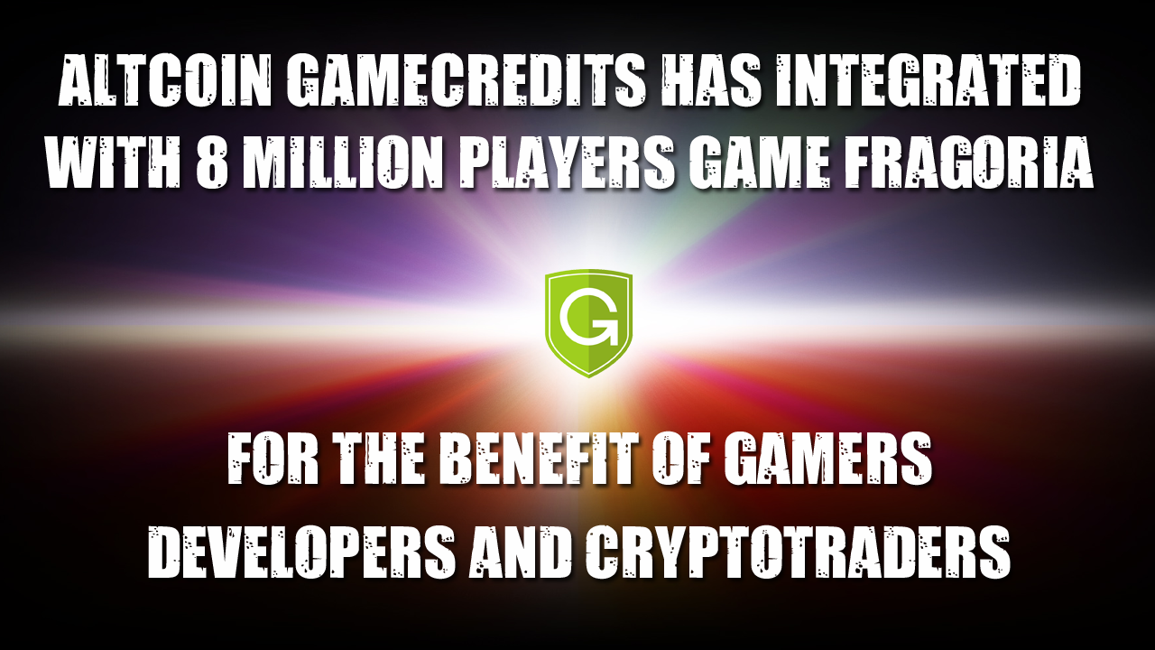 GameCredits Inc , Monday, December 26, 2016, Press release picture