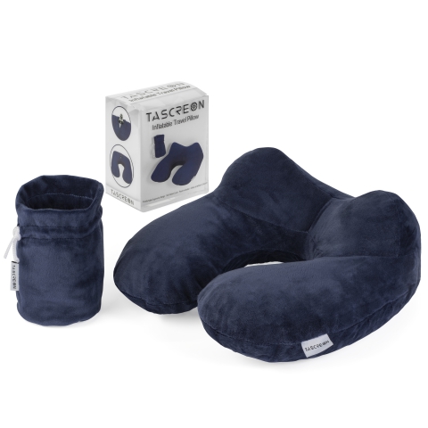 Inflatable Travel Pillow Comfort Micro Velvet Raised Arches Launched On Amazon