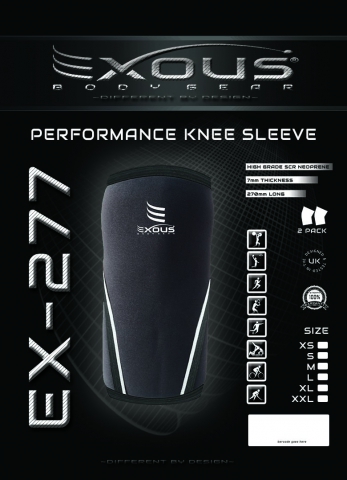 EXOUS Bodygear announce New Pricing For EX-277 Knee Sleeve For March Madness