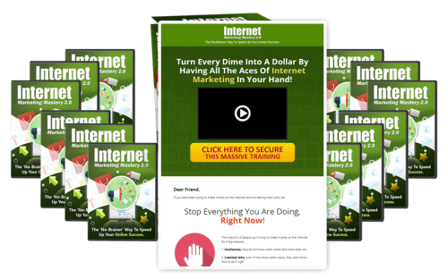 “Internet Marketing Mastery 2.0” – Mega 22-Part Video Training That Can Brand, Edit And Resell For 100% Profits