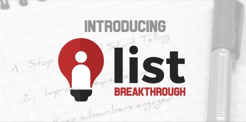 List Breakthrough – The New Email Marketing Course that can be used in the next promo immediately
