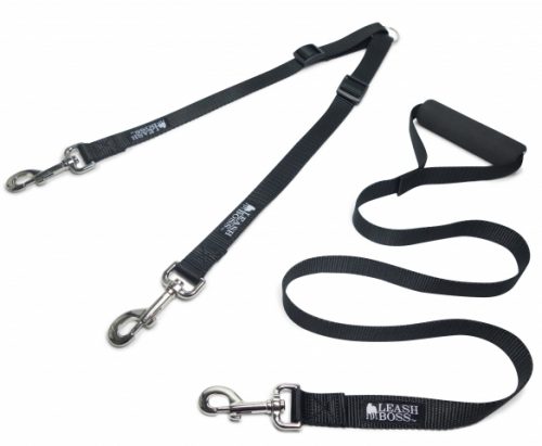 Two Dog Leash Coupler For Large Dogs Padded Handle Walking Equipment Launched