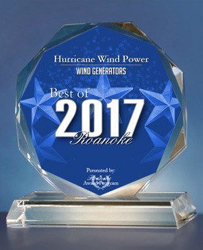 Hurricane Wind Power Receives 2017 Best of Roanoke Award