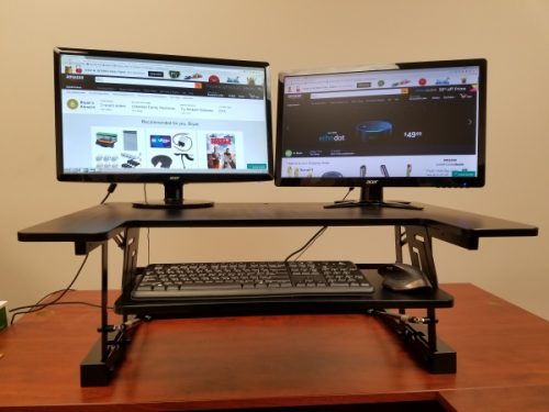 Adjustable Standing Desk Workstation Converter Sit Stand Solution Launched