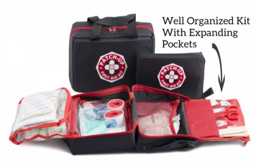 Compact Medical Grade Emergency First Aid Kit For Camping Hiking Survival Launch