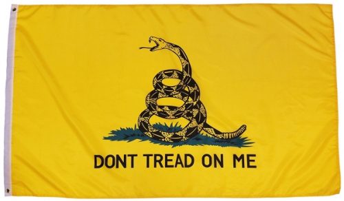 Tea Party Gadsden Don&rsquo;t Tread On Yellow Rattle Snake Banner-Style Flag Released
