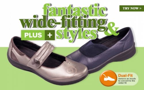 Footprints Footwear Proudly Offer Padders Plus+ Wide Fitting Shoes UK