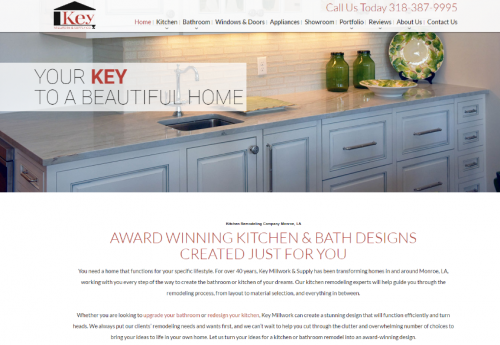 Kitchen and Bath Remodeling Company Key Millwork Launches New Site