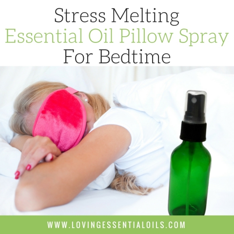 Essential Oil Sleep & Stress Pillow Spray Recipe With Printable Recipe Launched