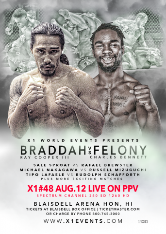 X-1 World Events to broadcast Live Pro MMA from the Blaisdell on Pay Per View