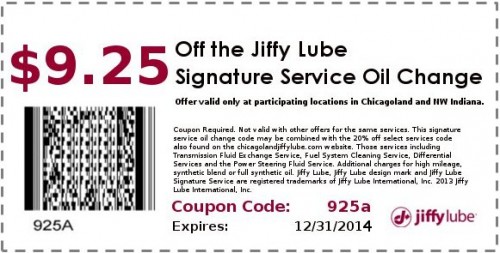 jiffy lube fuel line service coupons chicagoland