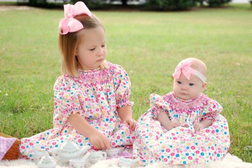 carousel smocked dress