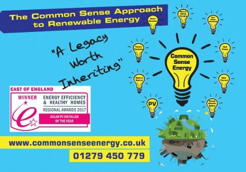 Renewable Solar Panel Essex Experts Common Sense Energy Scoop PV​ Award 2017