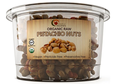 Maple Holistics Organic Raw Pistachio Nuts Receive Packaging And Label Upgrade