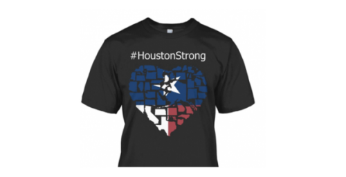 #HoustonStrong TeeShirt Revealed To Raise Funds For Hurricane Harvey Support