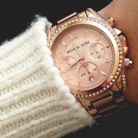 mk watches for women rose gold
