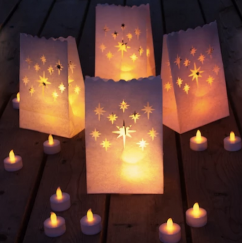 Frux Home and Yard FLAMELESS Tea Light Set 24 Flickering LED