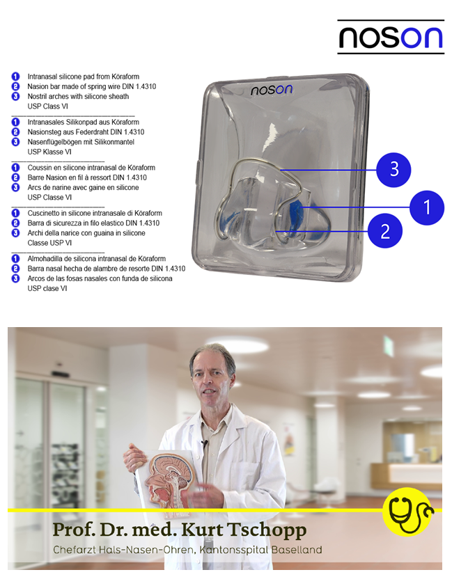 NOSON AG Announces New Internal Nasal Dilator to Enhance Breathing