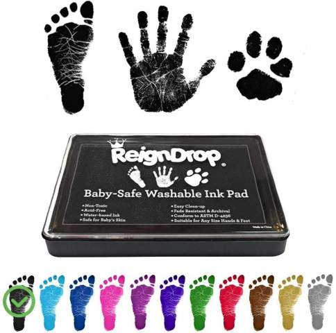 Little one Footprint/Handprint Ink Pad – Secure Multi-Coloured Crafting Kits Introduced