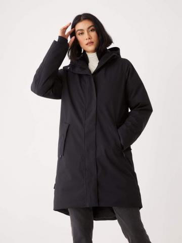 Canada weather gear women's store hooded coat with button placket