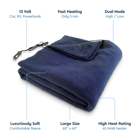 Portable electric best sale blanket battery powered