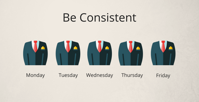 Be consistency