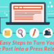 How to Turn Your Blog Post into a Press Release