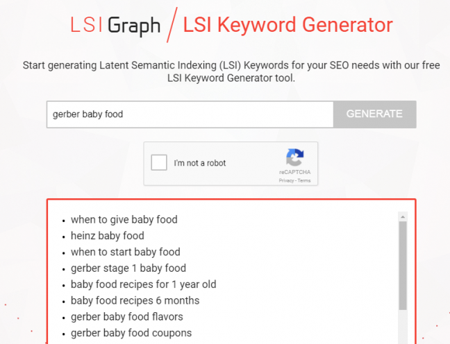 LSI Keyword