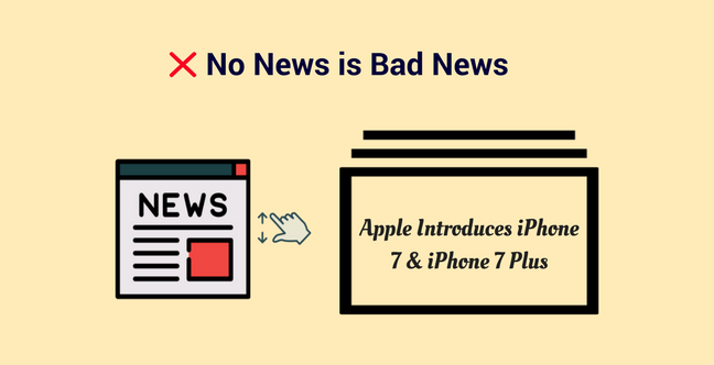 No news is bad news Press Release Mistake