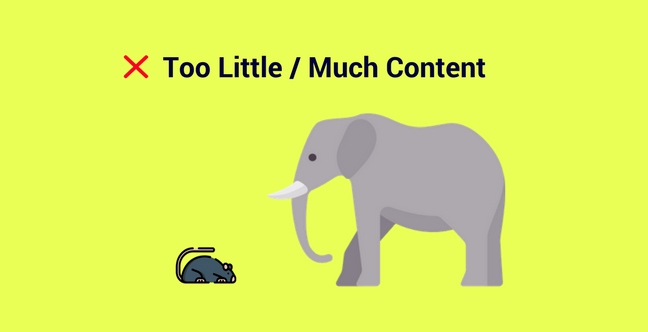 Too Little Too Much Content Press Release Mistake