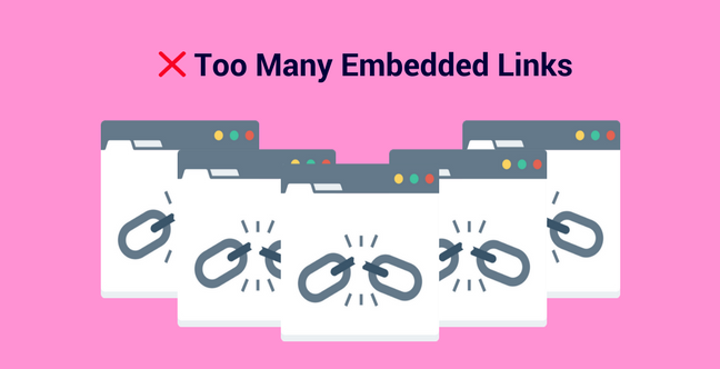Too Many Embedded Links Press Release Mistake