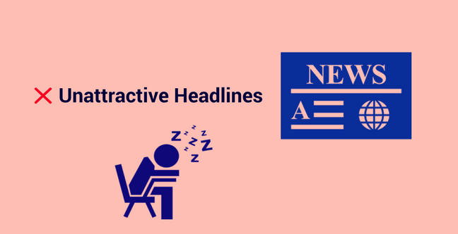 Unattractive Headline Press Release Mistake