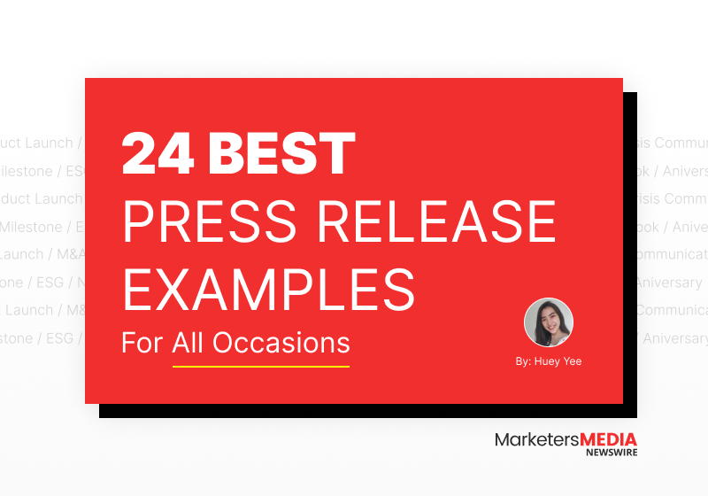 24 Best Press Release Examples