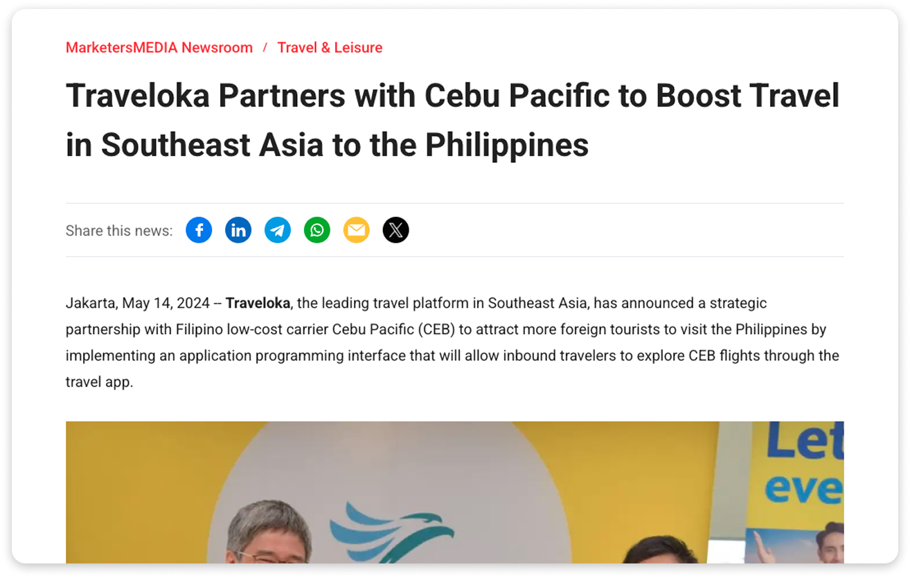 An example of partnership and collaboration press release.
