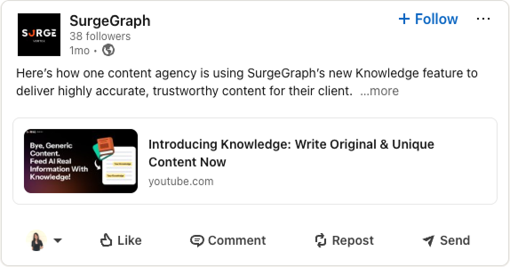Step 4 to repurpose content: Write LinkedIn posts (Post 2)