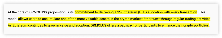 Example of a crypto press release making unrealistic promises about guaranteed returns and asset growth.