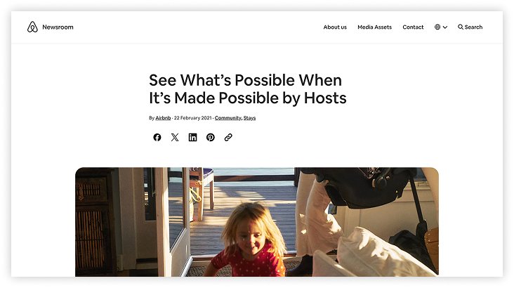 Airbnb’s “Made Possible by Hosts” campaign